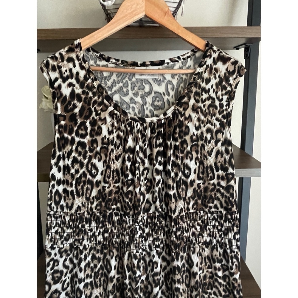 Avenue Sleeveless Maxi Sundress Animal Print Size 18/20